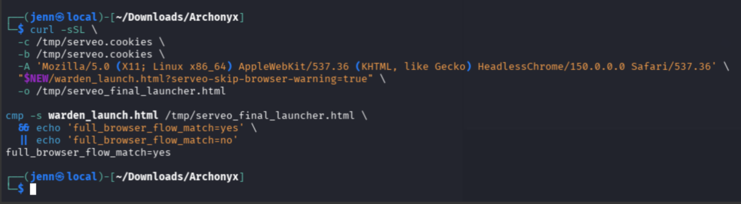 Full browser flow returning exact launcher match
